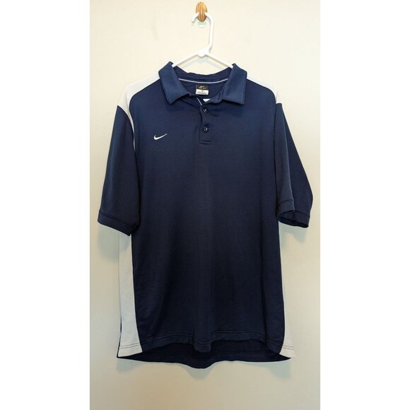 Nike Dri-Fit Polo Shirt Large Collared Golf/sports Top - Picture 1 of 5